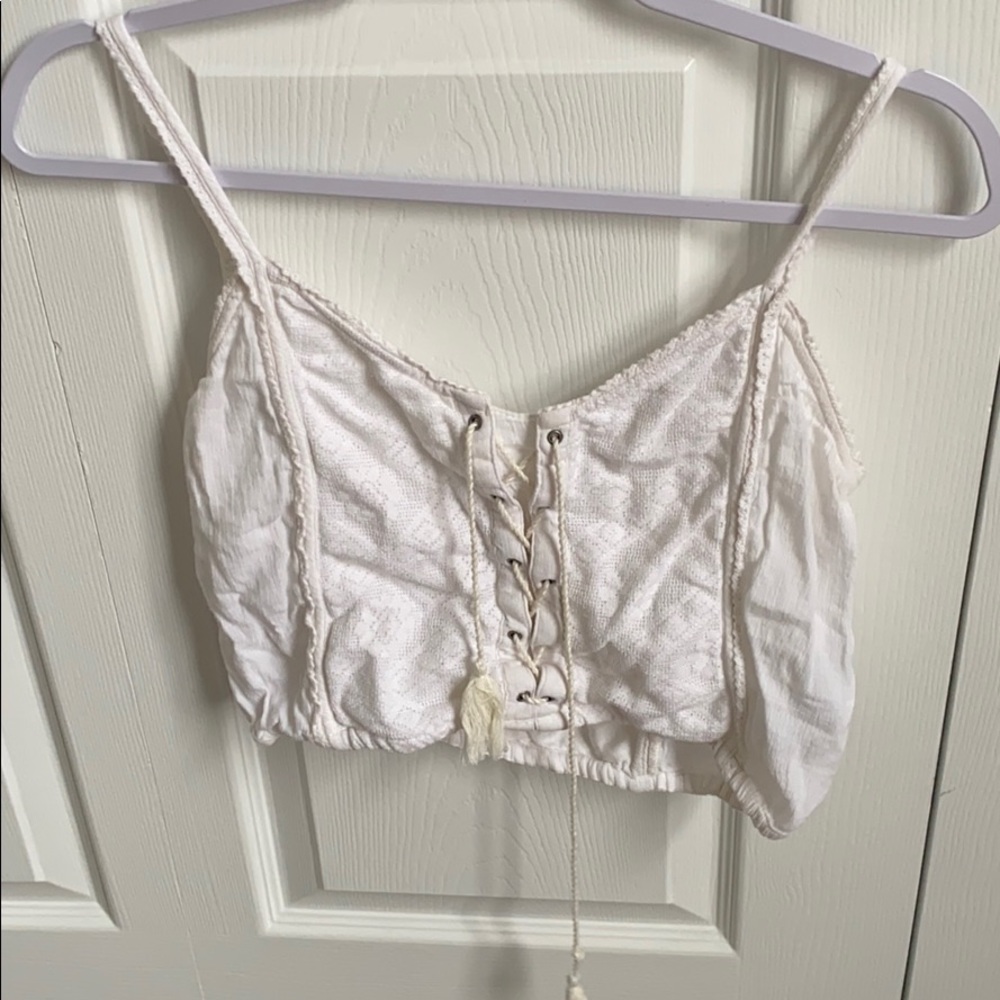 Hollister Lace Up Crop Top